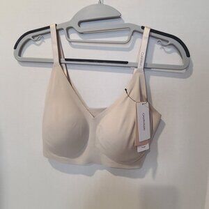 M-Calvin Klein QF5753 Invisibles Triangle Convertible Strap Bralette Womens Bra